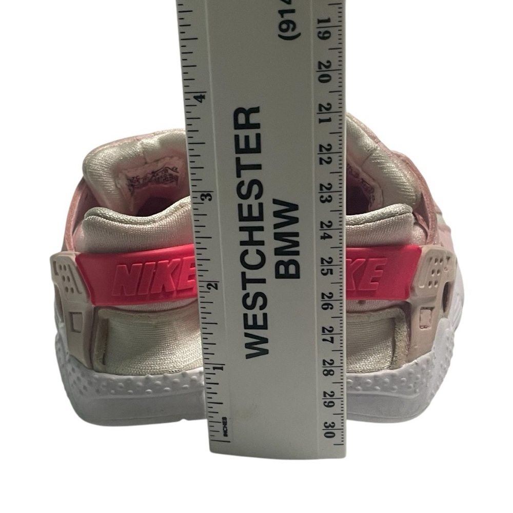 Nike huarache toddler girl sneakers size 7C pink/white slip on bungee type - Picture 10 of 11